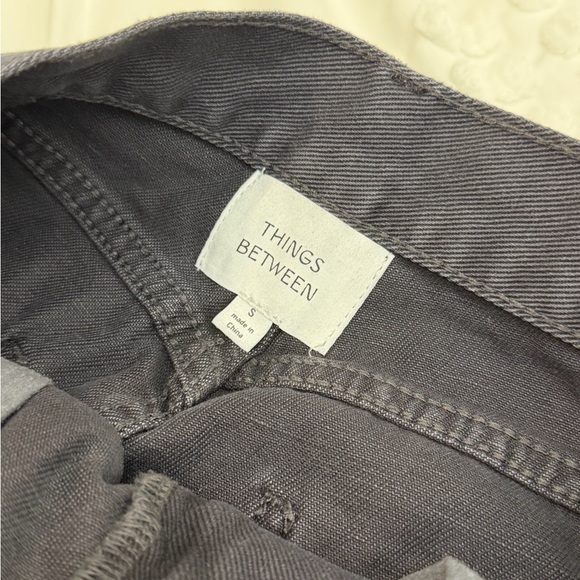 THINGS BETWEEN Mari Jeans Black Barrel Jeans Small New SOLD OUT - Picture 11 of 16